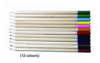 Crayons en bois de coloration d'artiste, ensembles colorés particulièrement brillants de crayon